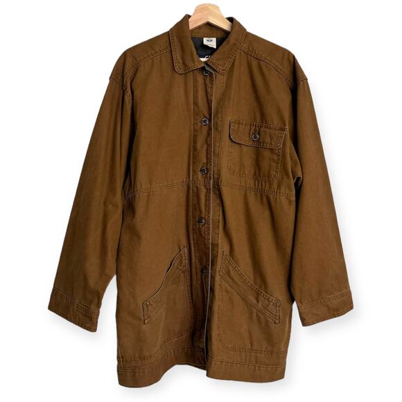Vintage Dockers Levi's Khaki Barn Chore Workwear Coat Men's Size S - Picture 1 of 15